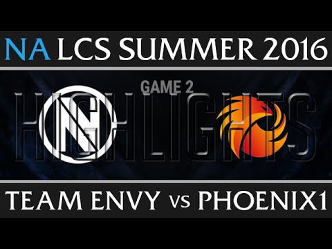 Team Envy vs Phoenix 1 Game 2 Highlights - NA LCS Week 2 Summer 2016 - NV vs P1 G2