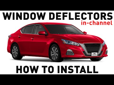 How to install Shatterproof In-Channel Window Deflectors for Nissan Altima 2019-2025