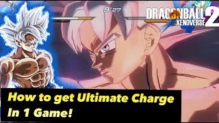 Dragon Ball Xenoverse 2 HOW TO ULTIMATE CHARGE AND BURST CHARGE IN 1 GAME!