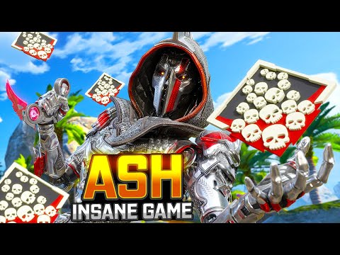 INSANE Ash GAME 24 KILLS and 8,000 Damage Apex Legends