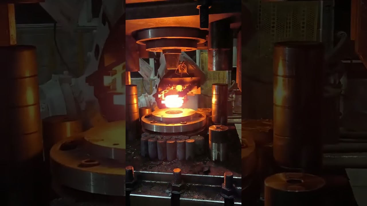 Closed-die forging - Electric screw hot forging press #machine #forging #manufacturing