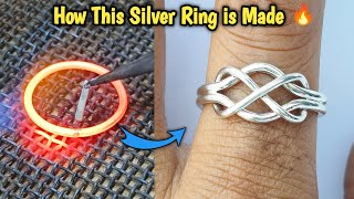 How This Handmade Silver Ring is Made | Satisfying Process🔥