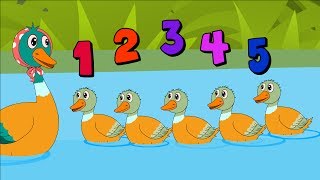 Five Little Ducks Nursery Rhyme - Ep - 27