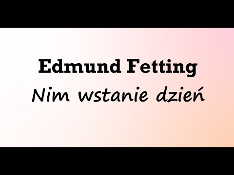 🔥Edmund Fetting - Nim wstanie dzień + Tekst🔥
