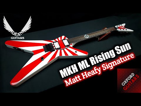 Dean MKH ML Rising Sun Matt Heafy Signature 2008 Trivium Floyd Rose + OHSC image 26