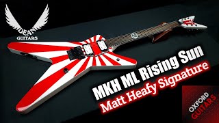 Video thumbnail for Dean MKH ML Rising Sun 2008 Matt Heafy Signature Trivium Floyd Rose guitar 4K close up video by Oxford Guitars
