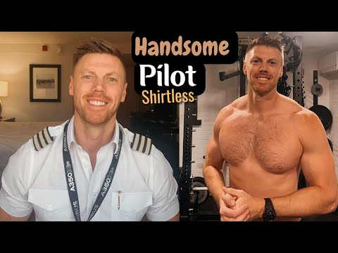 Handsome Pilot Shirtless - Bodybuilder