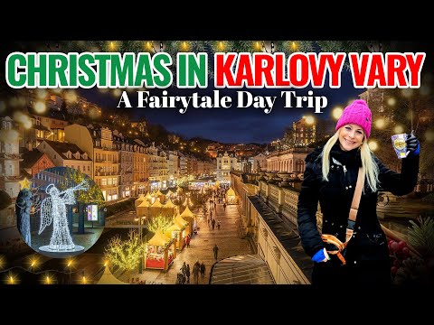 Karlovy Vary Christmas 🎄✨| A FAIRYTALE Day Trip! ❄️ | Czech Republic