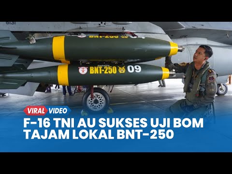 AKURASI MEMATIKAN! Jet Tempur F-16 Fighting Falcon TNI AU Sukses Uji Bom Tajam Lokal BNT-250