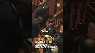 Vaffancu*o!, Berlusconi infuriato al Senato con Ignazio La Russa