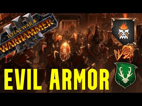Costed Reduced Chorfs! Wood Elves vs Chaos Dwarfs - Total War Warhammer 3