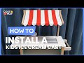 How To Install The Kids Wooden Ice Cream Cart With Chalkboard And Storage TP10051 Costway Howto