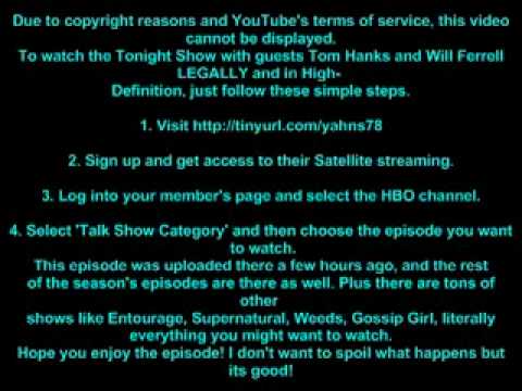 Conan 7 O'Brien on the Tonight Show with guests Tom Hanks a