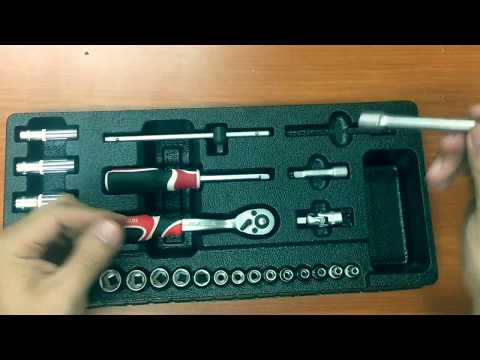 Вклад для шкафа YATO, торцевые ключи 1/4", 25 элементов (YT-5541)