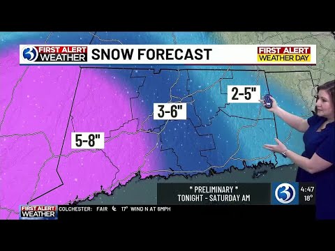 FORECAST: Saturday is a First Alert Weather Day as most wake up to a plowable snow