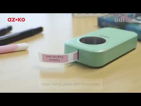Gambar Odi Label Stiker Thermal Roll 12x40 mm 125 pcs - Biru