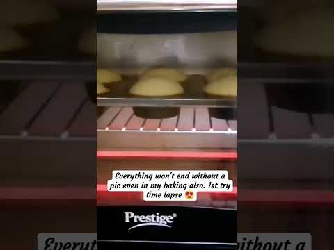 Cup Cake baking timelapse #cakeshorts #cupcakes #timelapse #vanillacupcakes