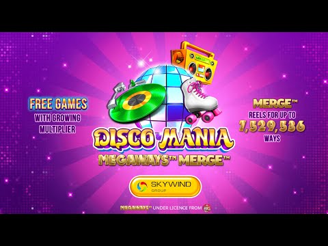 Disco Mania Megaways Merge by Skywind Group - Slot Preview (up to 7,529,536 ways)