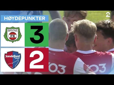 Bryne 3 - 2 Sandefjord - Høydepunkter