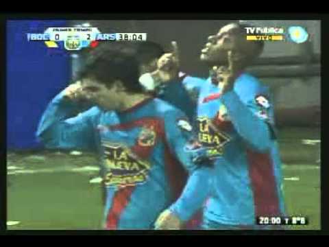 Gol de Leguizamon a pase de Zelaya - Boca Jrs 0 - Arsenal 2
