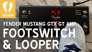 Video thumbnail for Fender Mustang GTX GT Amp FOOTSWITCH and LOOPER Pedal Demo - Super secret music-making fun! (GTX7) by Steve Guitar
