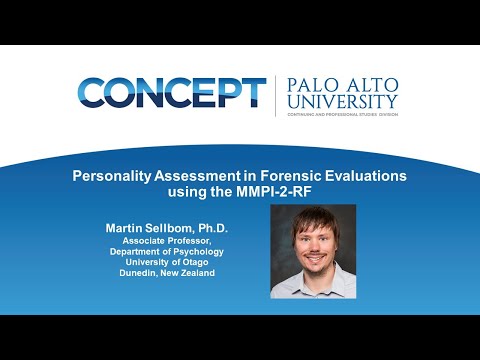 Forensic Evaluation using the MMPI-2-RF | Self-paced training program with Dr. Martin Sellbom