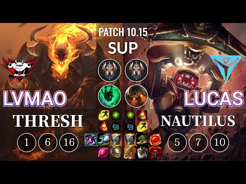 JDG LvMao Thresh vs IGY Lucas Nautilus Sup - KR Patch 10.15