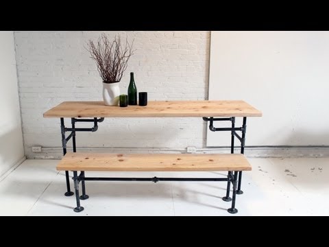 HomeMade Modern, Episode 3 -- DIY Wood + Iron Table