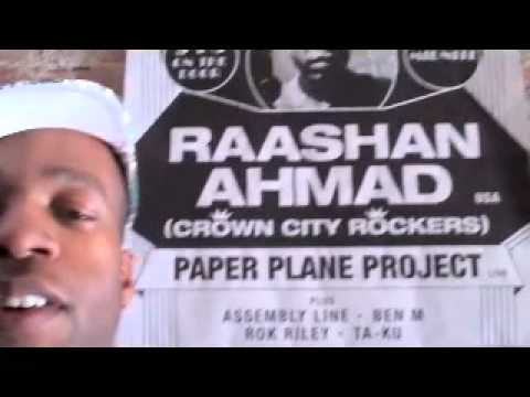 Raashan Ahmad Australian tour with Paper Plane Project