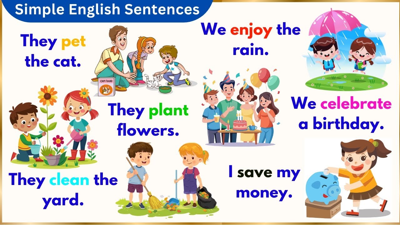 Simple English Sentences | Daily Use English With Sentences | English Learning Made Easy