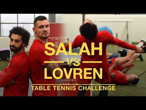 サラーvsラブレン。旧正月卓球チャレンジ (Salah vs Lovren: Lunar New Year Table Tennis Challenge)