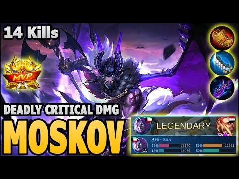 Moskov King of Critical Damage - Top Global Moskov Gameplay | MLBB