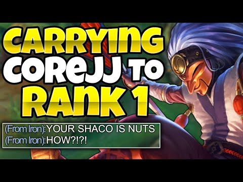 CARRYING COREJJ TO RANK 1 WITH AP SHACO (FULL GAME)
