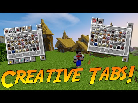 NEW CREATIVE TABS! [1.10] | Minecraft Mod Showcase!
