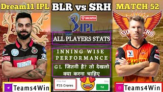 #BLRvsSRH | BLR vs SRH Dream11 Team | Dream11 IPL | RCB vs SRH | Grand League Team | SRH vs BLR
