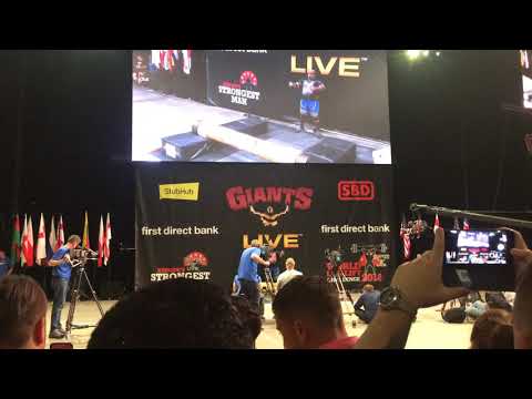 Europe‘s Strongest Man 2018 | Log Lift World Record Attempt 230kg | Iron Biby