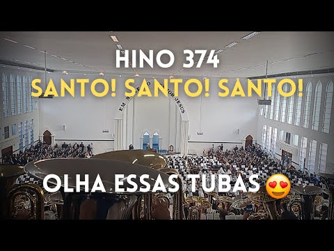 HINO 374 SANTO! SANTO! SANTO! ❘ ENSAIO REGIONAL CCB TRANSILVÂNIA (+ DE 150 TUBAS)