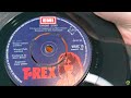 Chrome Sitar ~ T.Rex ~ 1975 EMI 7" Single 45rpm Marc10 ~ 1963 Bush SRP31D Record Player