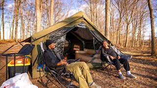 Large Inflatable Tent + Cooking Curry Chicken + Pregnant Wife !!