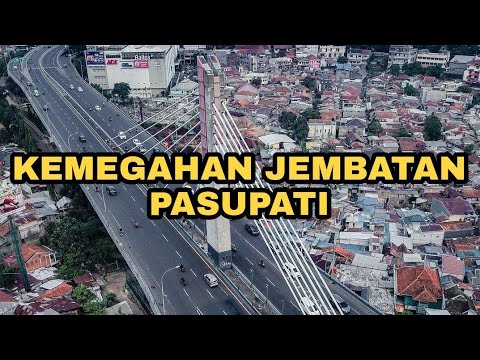 Kemegahan jembatan pasupati Bandung 2022 (drone view)