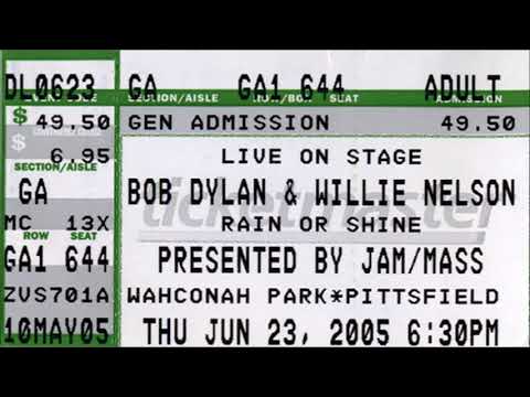 Bob Dylan 2005 US Summer Tour – Pittsfield USA 23rd June 2005