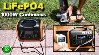A Great LiFePO4 Portable Solar Power Station! 1100W Max / 1500W Surge