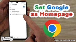 How to Set Google as Homepage on Chrome (Smartphone)