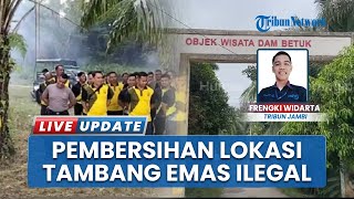 Akhirnya Dam Betuk Merangin Terbebas Penambangan Emas Ilegal, Pemkab & Forkopimda Bersihkan Lokasi