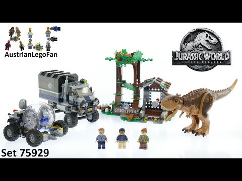 Vidéo LEGO Jurassic World 75929 : Le Carnotaurus et la fuite en Gyrosphère