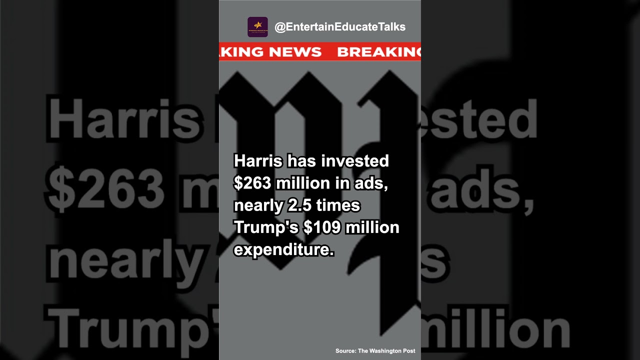 Harris is running a much bigger campaign than Trump  Will it matter #shorts #youtubeshorts #ytshorts