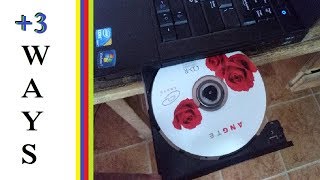 How to Insert and Eject CD/ DVD to the Laptop Computer in Stuck Problem | +3 Ways!