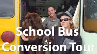 Van Life - School Bus Conversion Tour - Meet Van Dwellers Patrick & Sarah