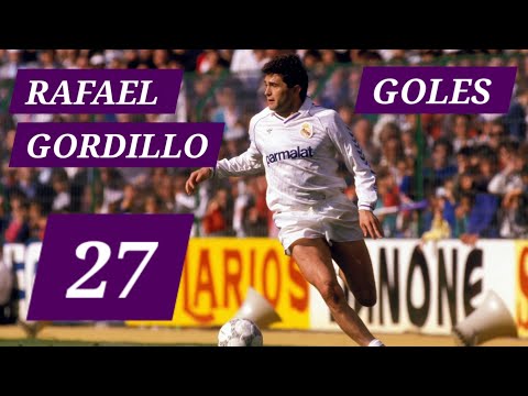 Rafael Gordillo-Goles-27-Real Madrid C .F-1985-1986-1987-1988-1989-1990-1991-1992