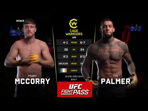 Paddy McCorry vs Tye Palmer full fight